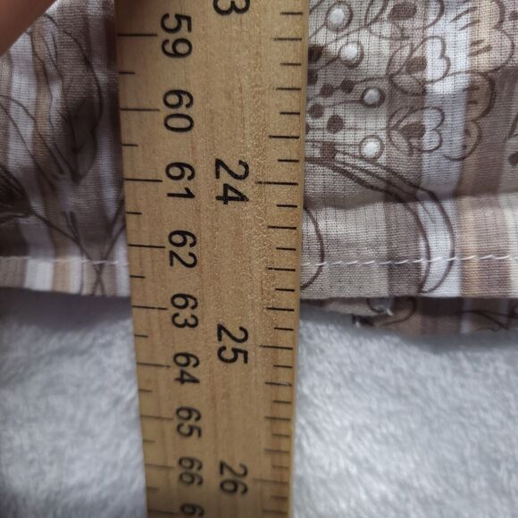 Alfred Dunner Blouse Womens 14 Button-Up Striped Floral Embroidered Western Boho - Picture 7 of 7